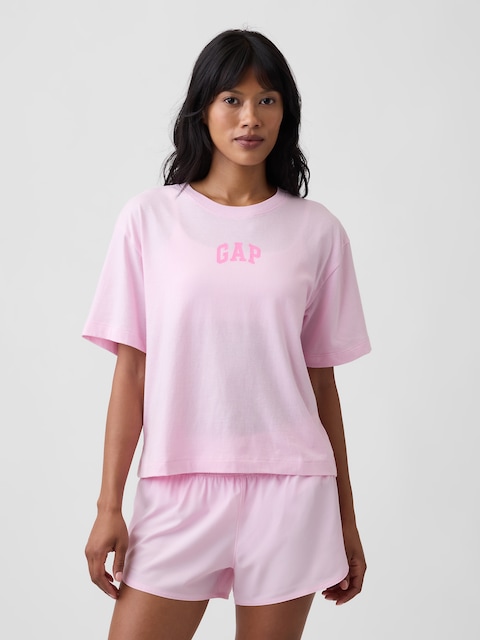 Relaxed Gap Mini Logo T-Shirt