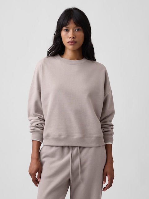 Relaxed Wedge Crewneck Sweatshirt