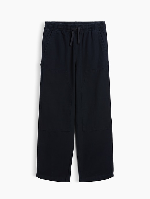 Image number 1 showing, Kids Relaxed Pull-On Canvas Carpenter Pants