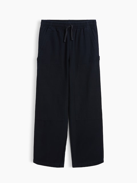 Kids Relaxed Pull-On Canvas Carpenter Pants