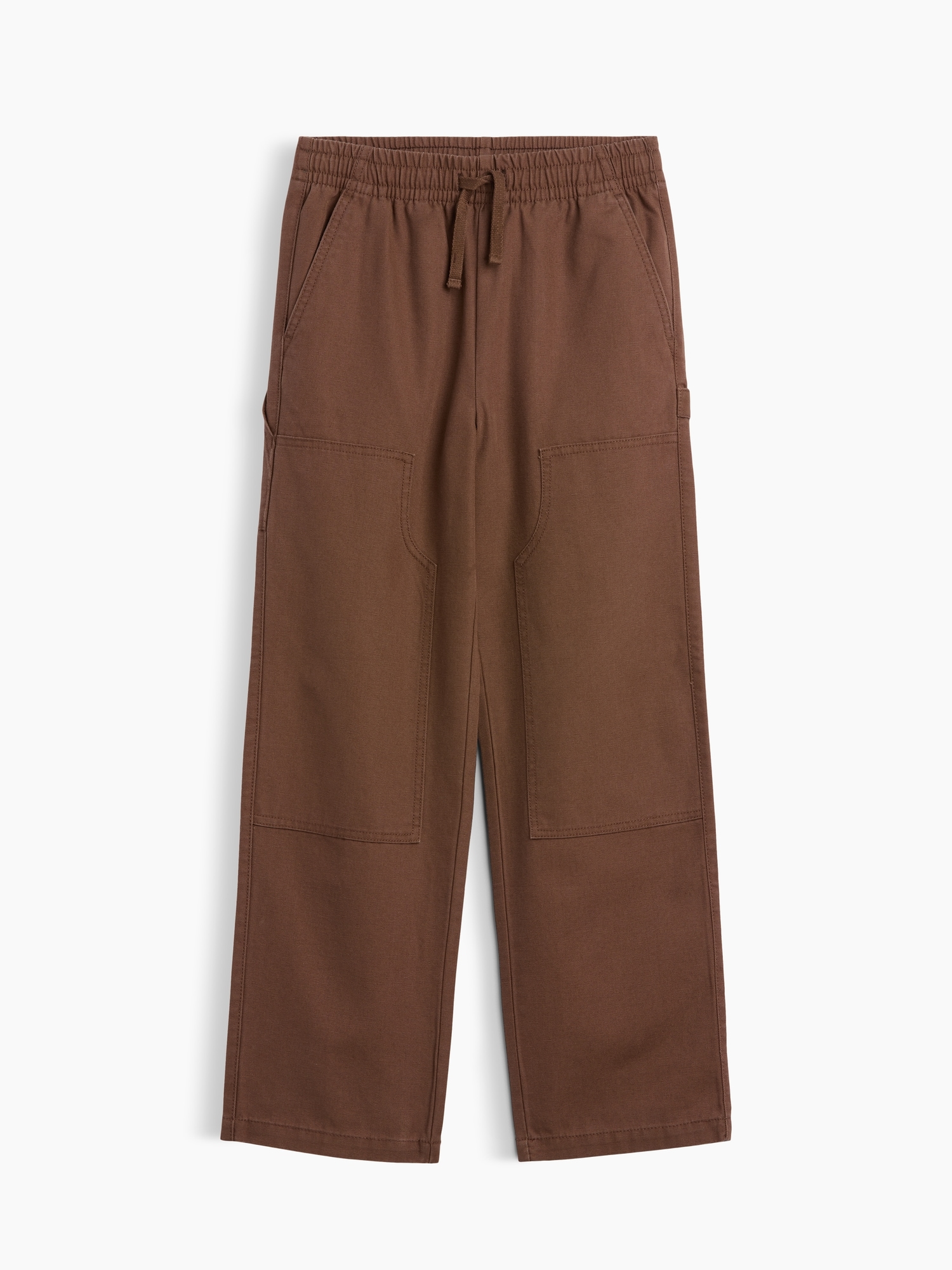 Kids Relaxed Pull-On Canvas Carpenter Pants