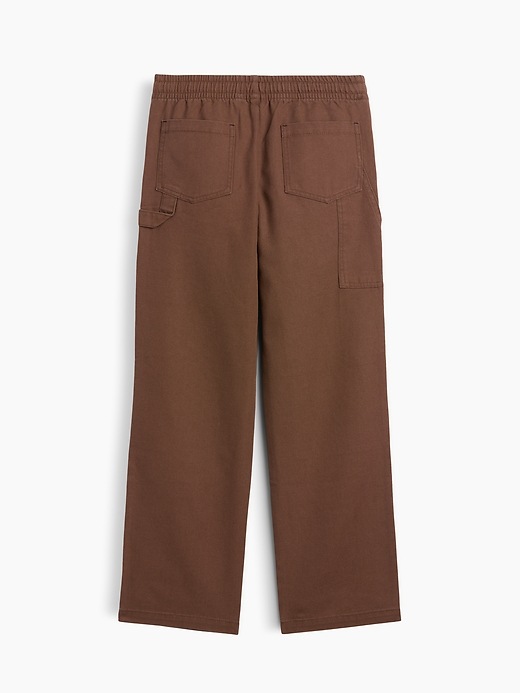 Image number 2 showing, Kids Relaxed Pull-On Canvas Carpenter Pants