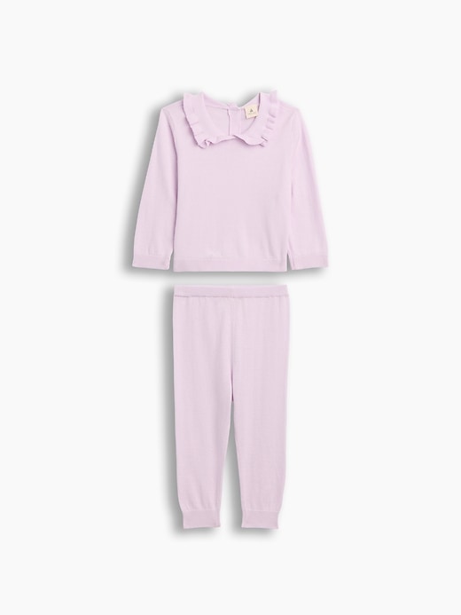 Image number 1 showing, Baby Two-Piece Collared Sweater Set