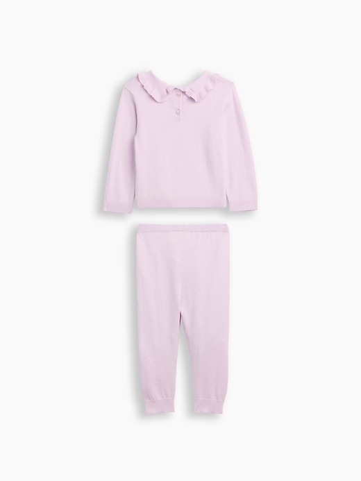 Image number 3 showing, Baby Two-Piece Collared Sweater Set
