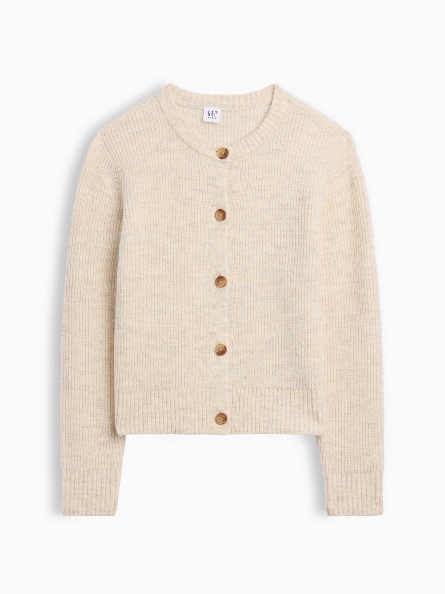 Kids Relaxed Shaker-Stitch Cardigan