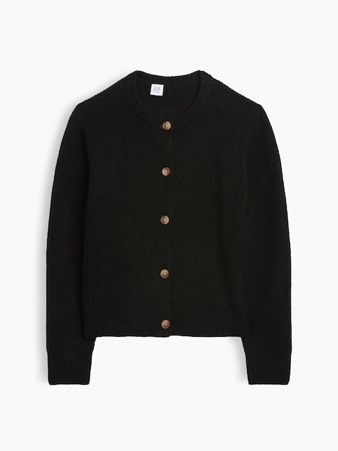 Kids Relaxed Shaker-Stitch Cardigan
