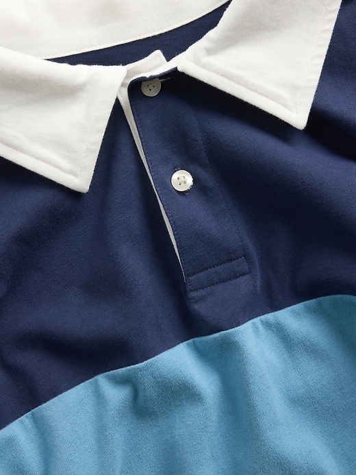 Image number 4 showing, Boxy Colorblock Rugby Polo Shirt