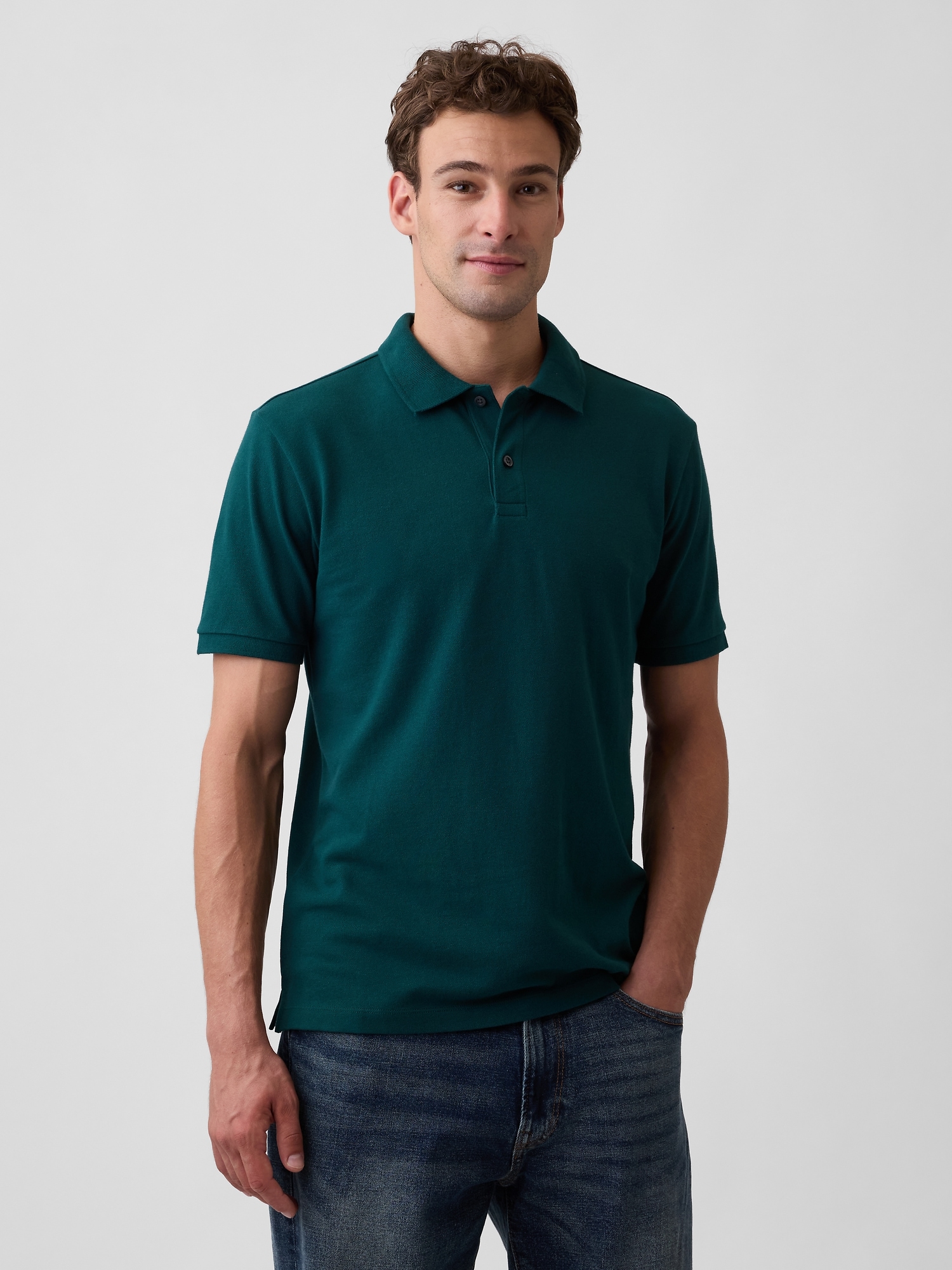 Stretch Pique Polo Shirt