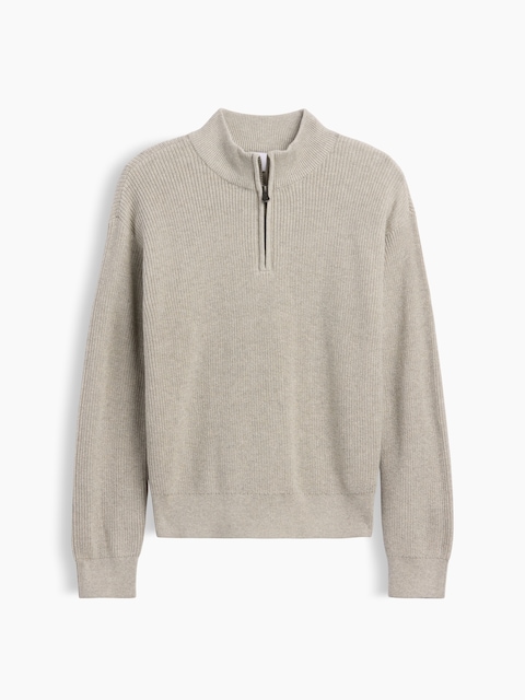 Kids Relaxed Quarter-Zip Sweater