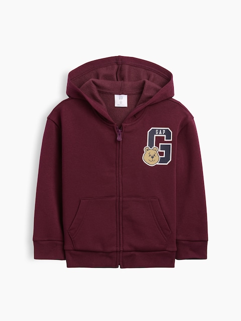 babyGap Relaxed Brannan Bear Logo Zip Hoodie