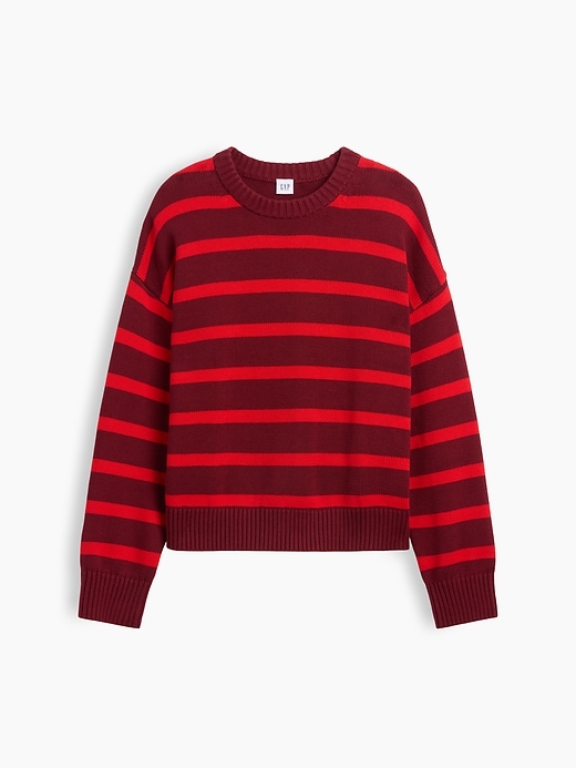 Image number 5 showing, Relaxed Stripe Crewneck Sweater