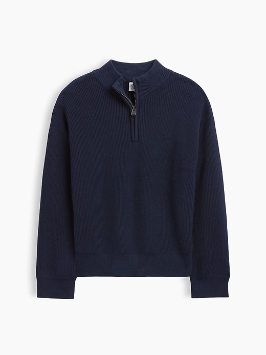 Kids Relaxed Quarter-Zip Sweater | Gap Factory
