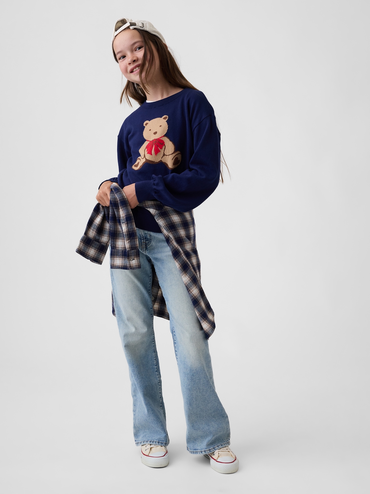 Kids High Rise '70s Flare Jeans