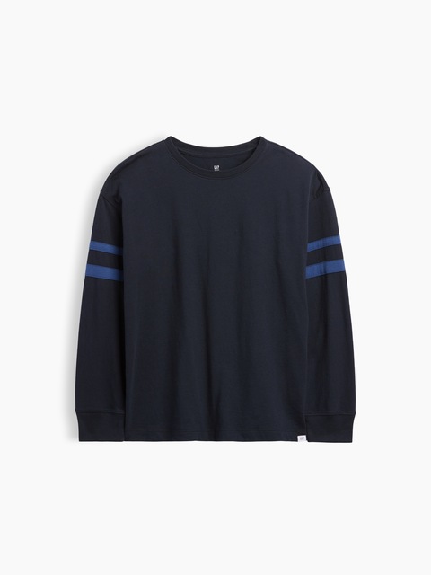 Kids Relaxed Varsity Crewneck T-Shirt