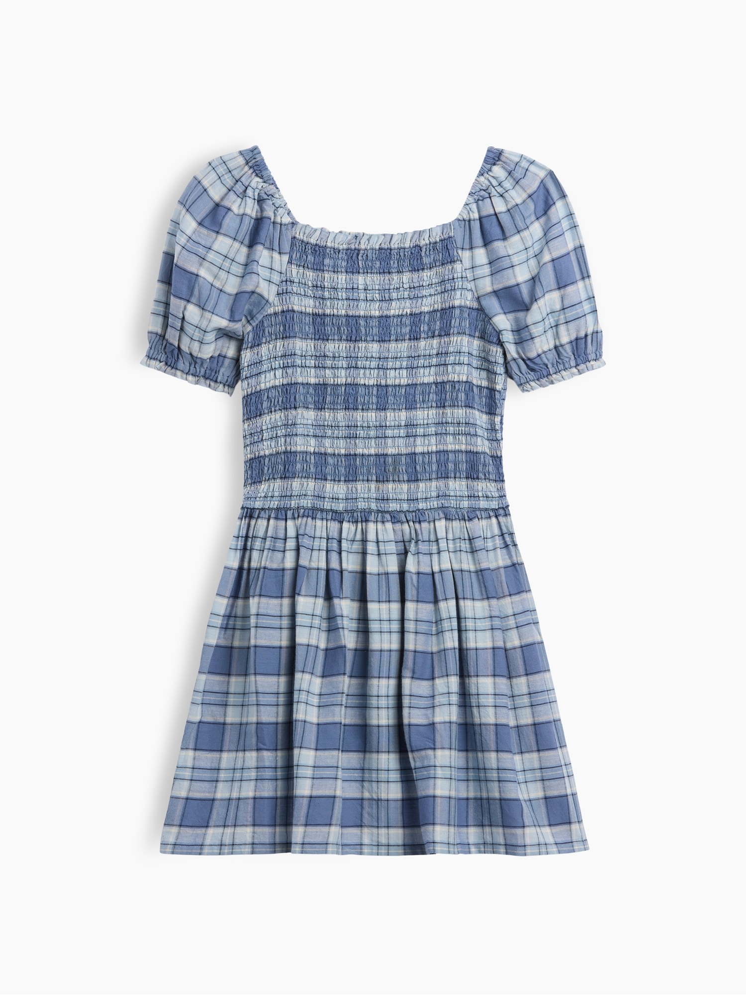 Kids Smocked Puff Sleeve Dress