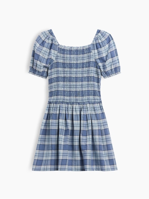 Kids Smocked Puff Sleeve Dress