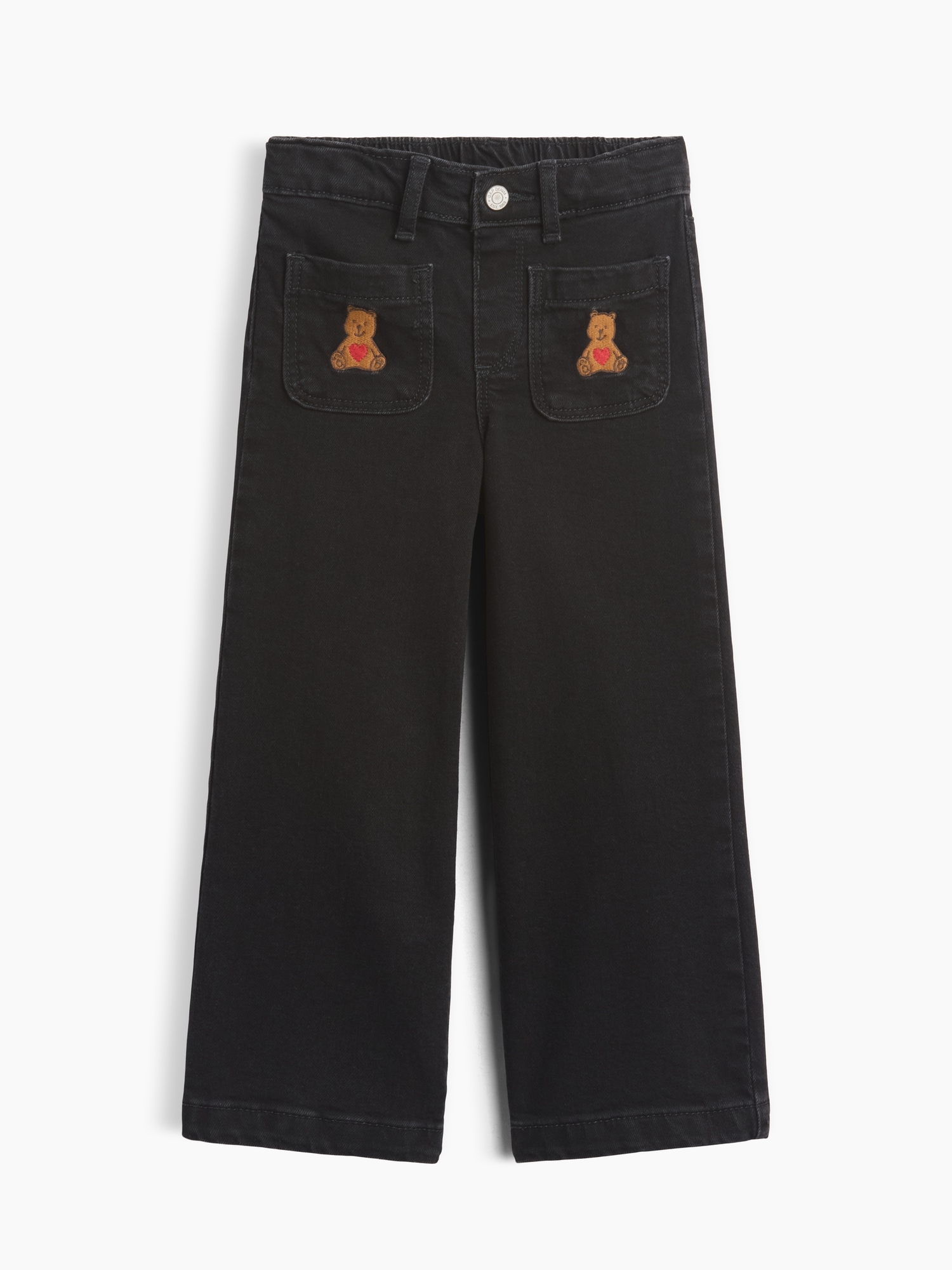 babyGap Embroidered Wide-Leg Jeans
