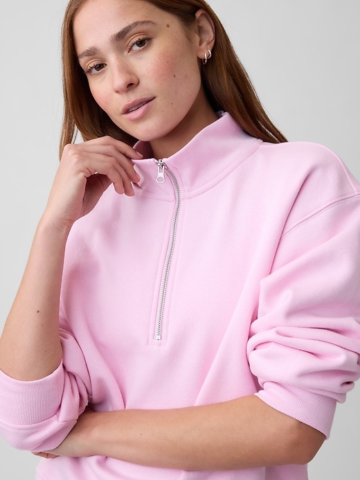 Image number 4 showing, Relaxed Fleece Half-Zip Sweatshirt