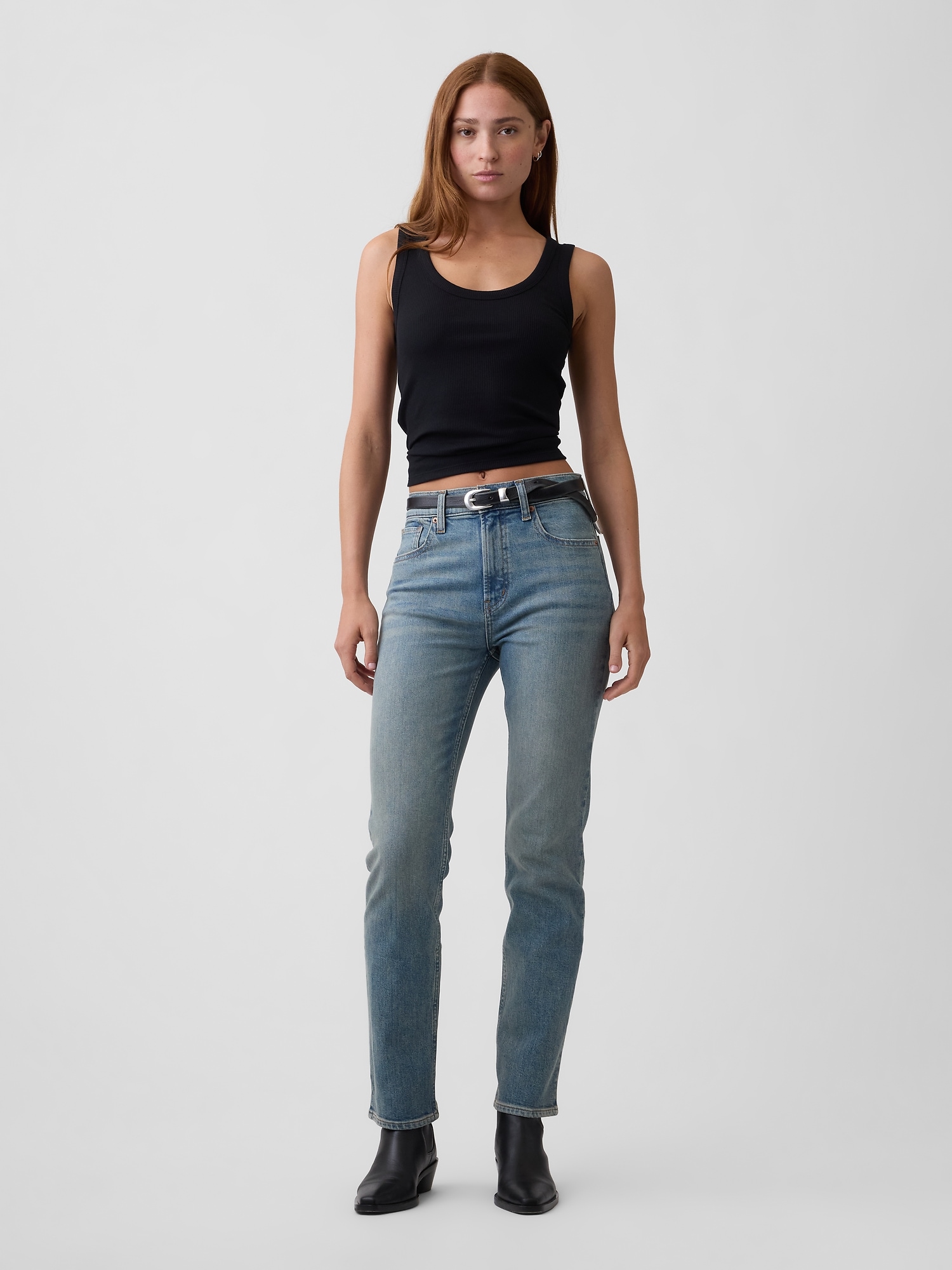 High Rise '90s Slim Straight Jeans