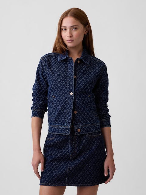 Relaxed Textured Denim Jacket