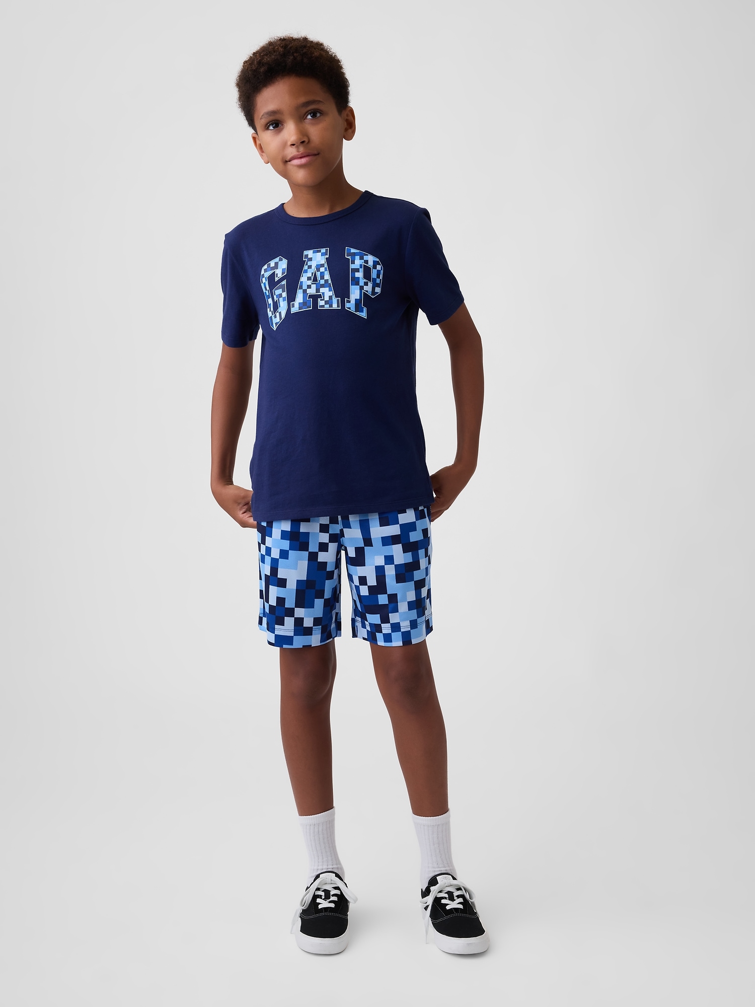 Kids 100% Recycled Pull-On Mesh Shorts