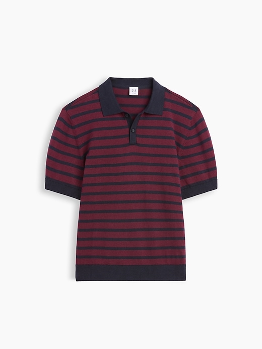 Image number 1 showing, Kids Relaxed Sweater Polo Shirt