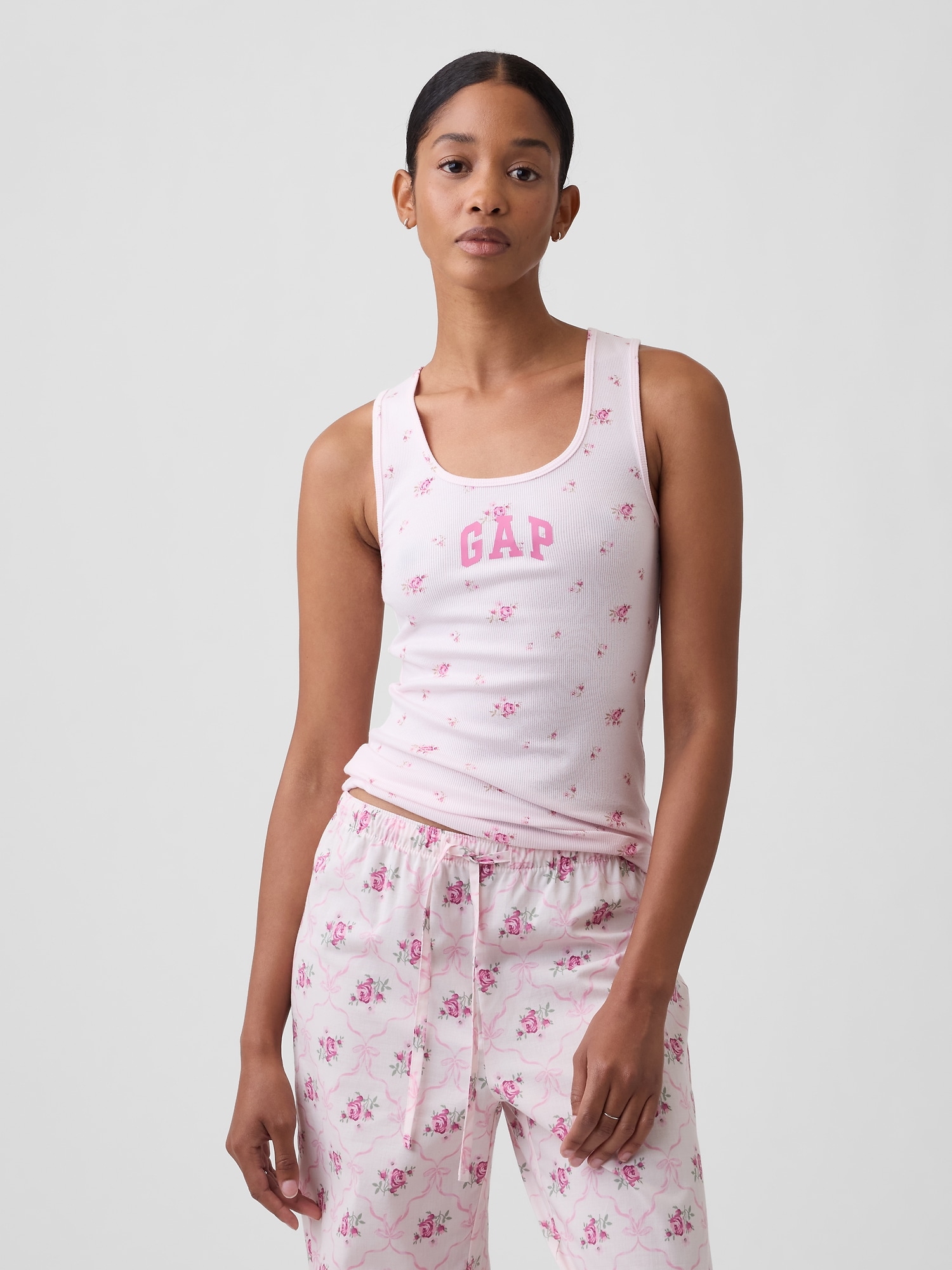 Gap Logo Ribbed Tank Top