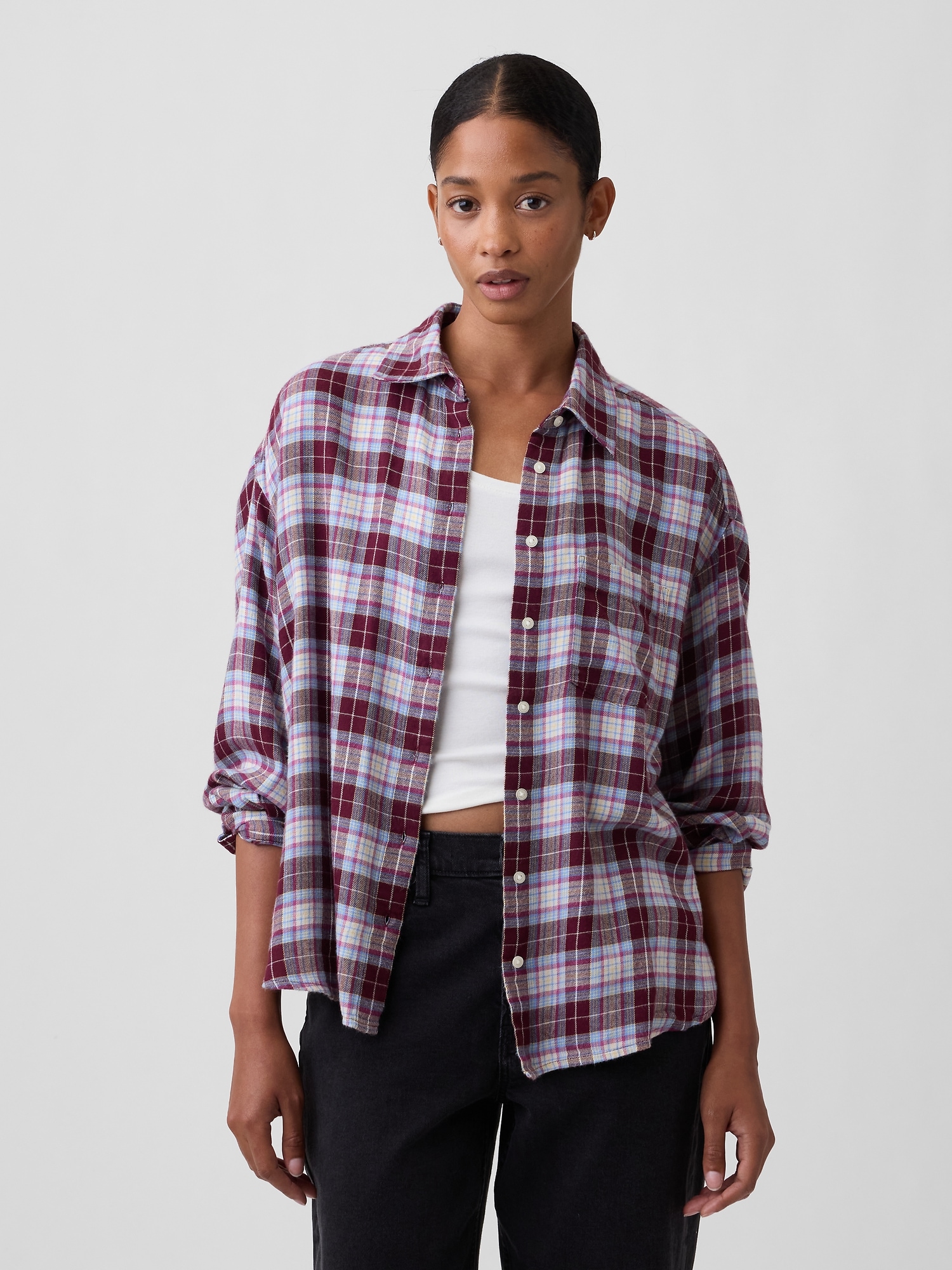 Oversized Shirt in Flannel