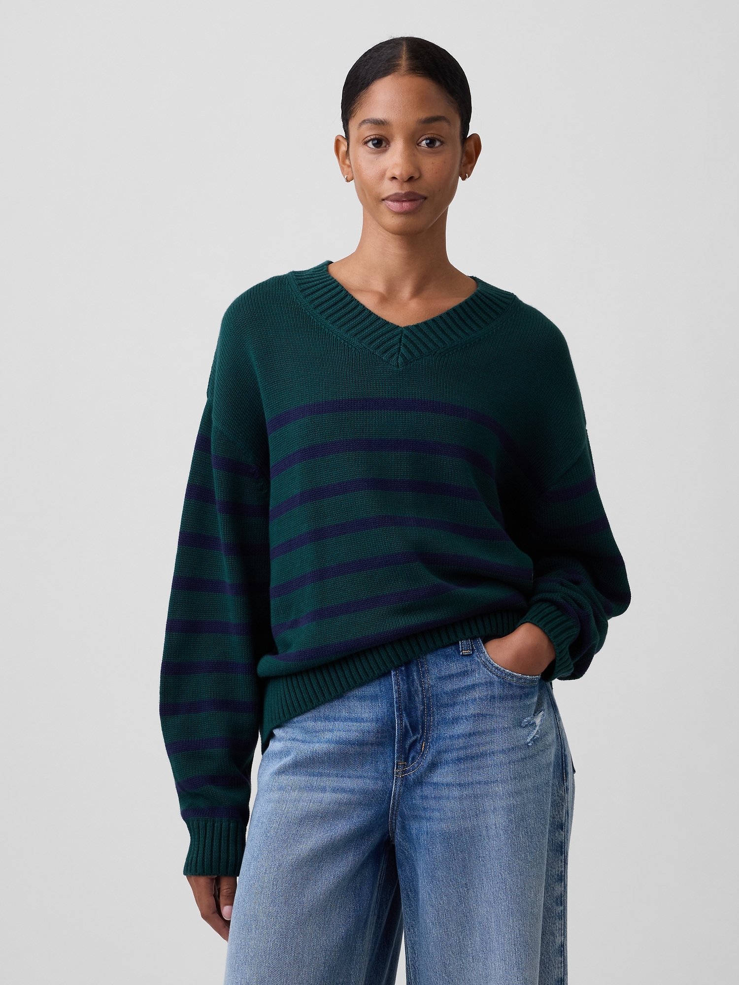 Oversized V-Neck Sweater