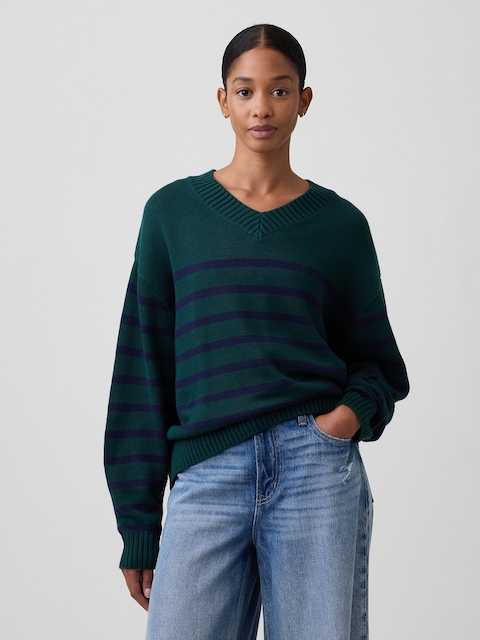 Oversized V-Neck Sweater