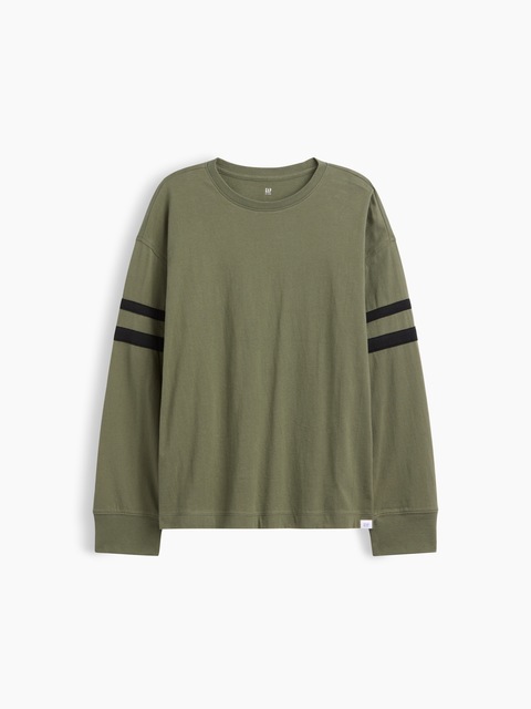 Kids Relaxed Varsity Crewneck T-Shirt