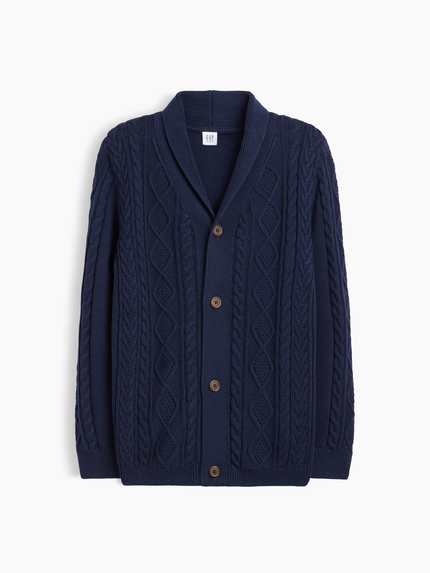 Kids Relaxed Cable-Knit Cardigan