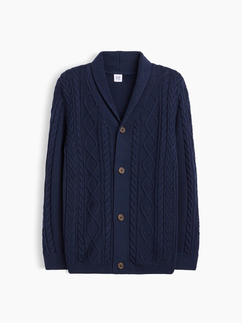 Kids Relaxed Cable-Knit Cardigan