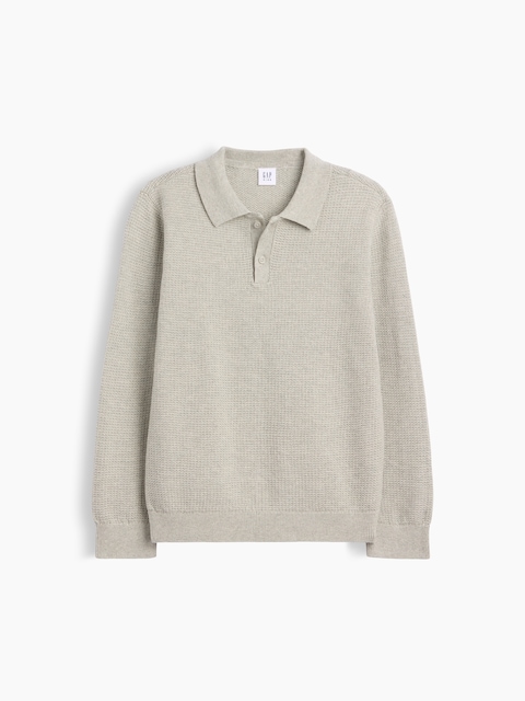 Kids Relaxed Textured Polo Shirt