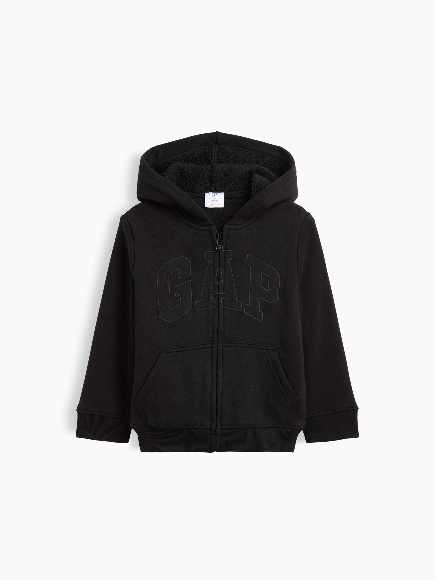 babyGap Sherpa-Lined Logo Zip Hoodie