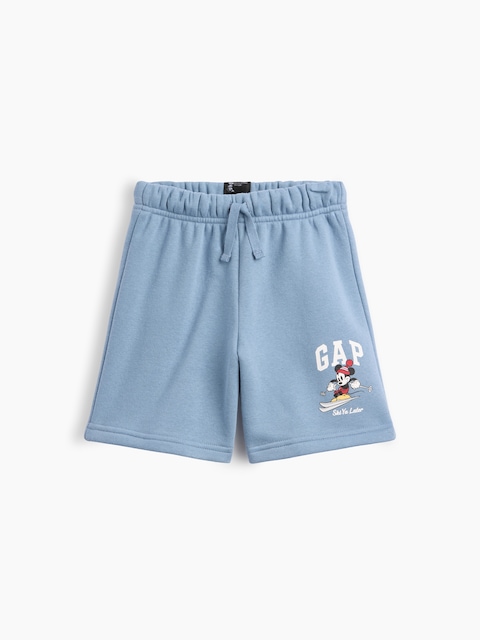 babyGap × Disney Mickey Mouse Relaxed Pull-On Logo Shorts