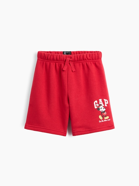 babyGap × Disney Mickey Mouse Relaxed Pull-On Logo Shorts
