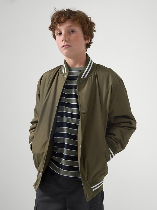 Kids Relaxed Varsity Jacket | Gap Factory