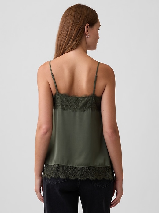 Satin Lace-Trim Cami | Gap Factory
