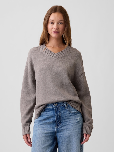 Oversized V-Neck Sweater