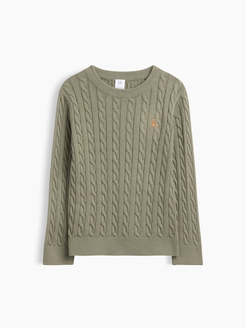 babyGap Brannan Bear Cable-Knit Crewneck Sweater