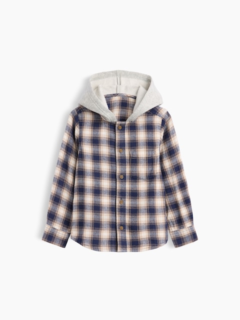 babyGap Hooded Flannel Shirt