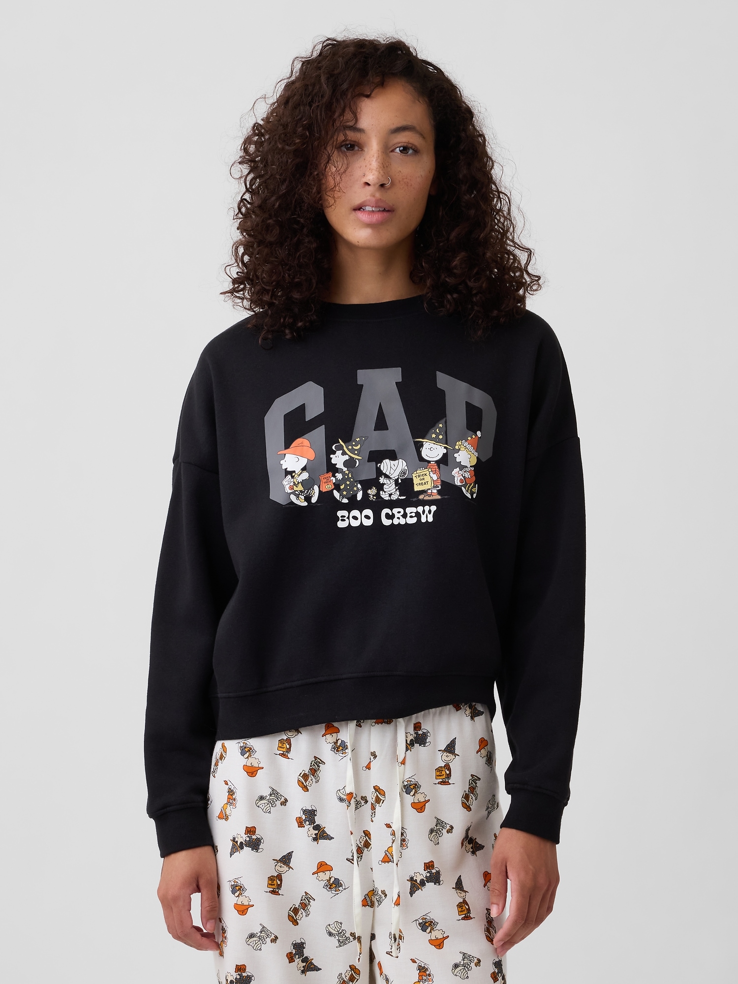 Oversized Wedge Crewneck Sweatshirt