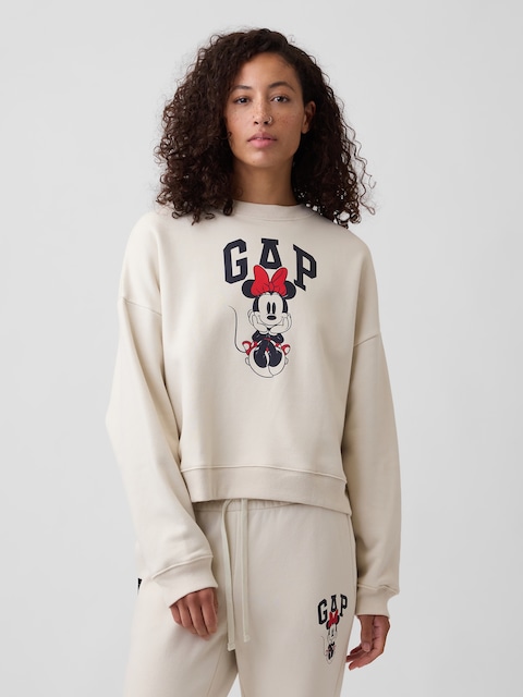 Gap × Disney Minnie Mouse Relaxed Wedge Logo Sweatshirt