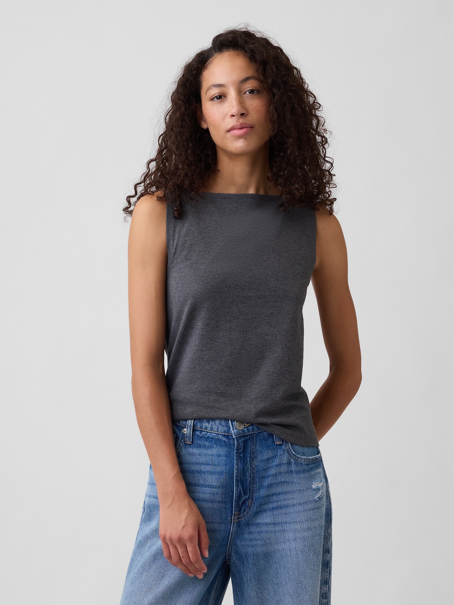 Boatneck Tank Top