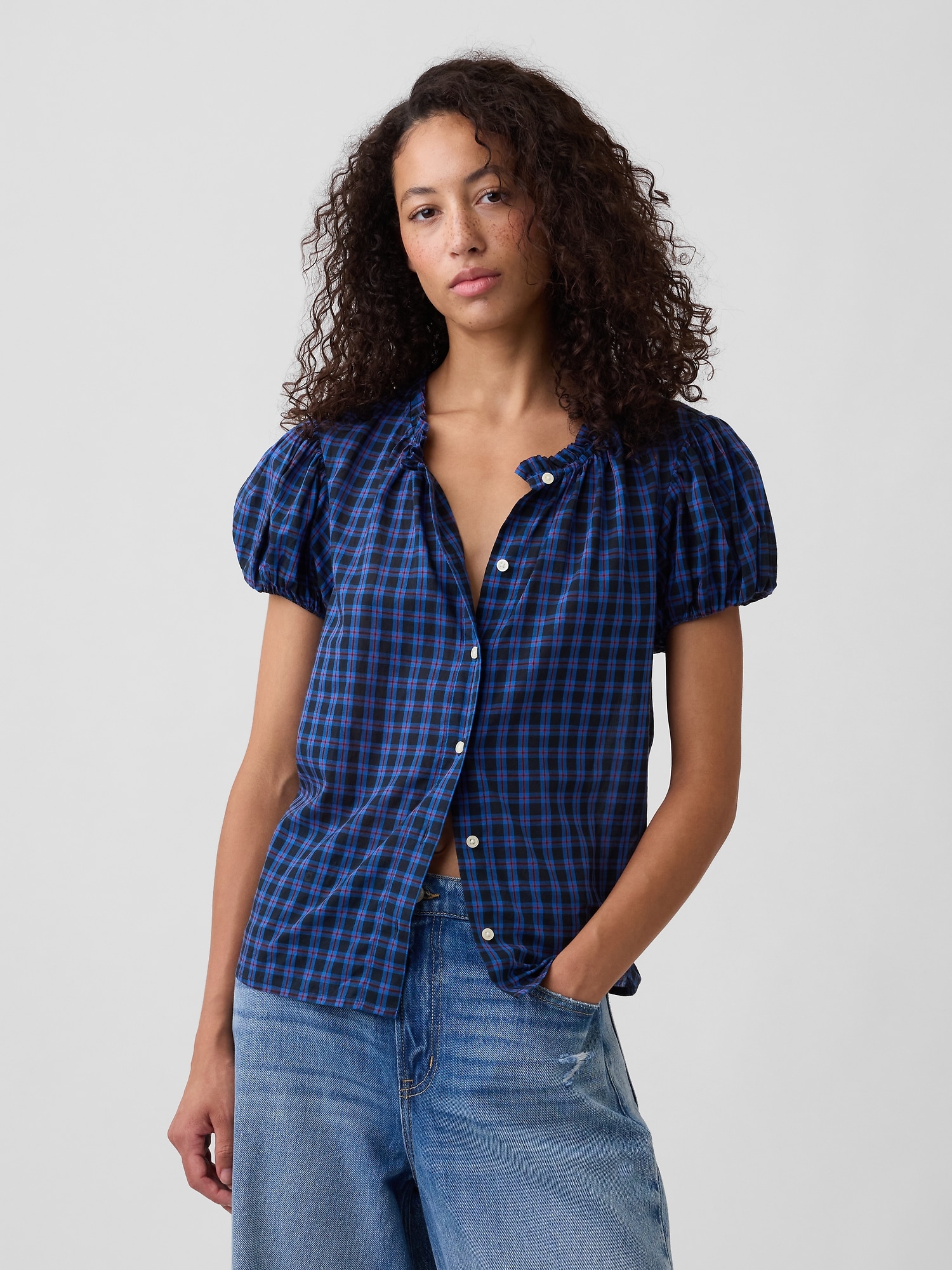 Relaxed Puff Sleeve Top