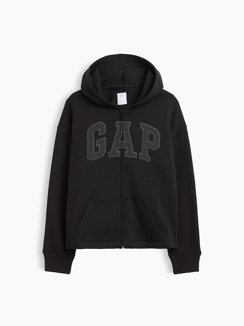 Kids Straight-Hem Gap Logo Zip Hoodie