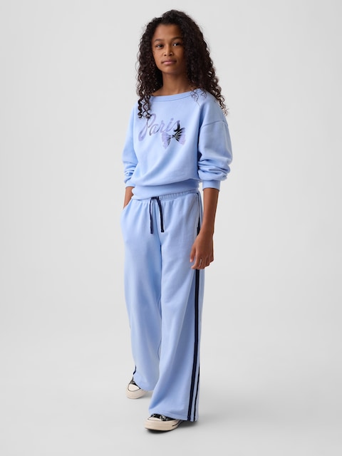 Kids Relaxed French Terry Track Pants