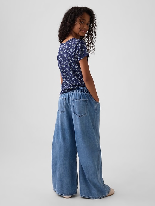 Kids Mid Rise SuperLight Pull-On Baggy Jeans | Gap Factory
