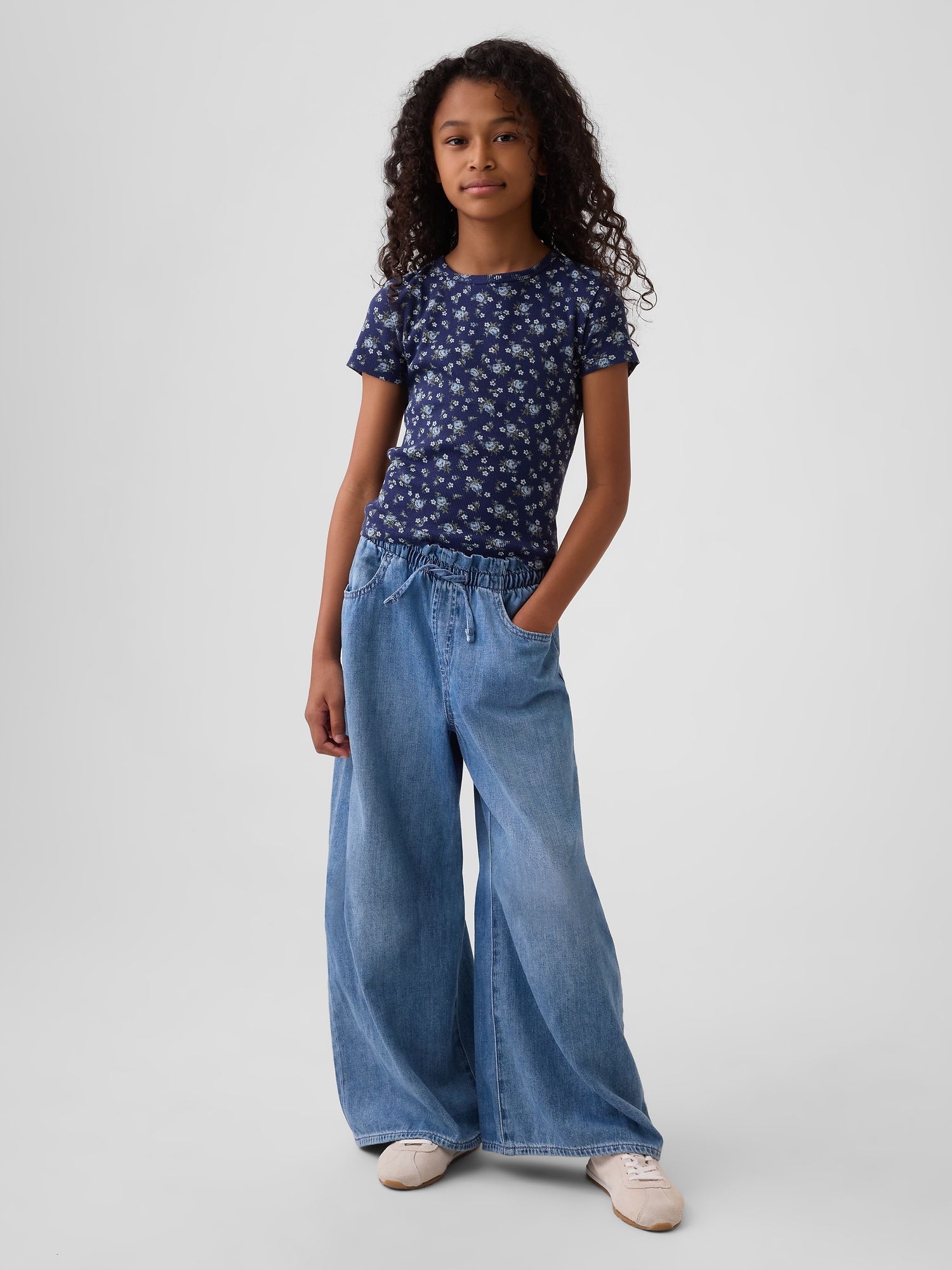 Kids Mid Rise SuperLight Pull-On Baggy Jeans